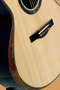 Contemporary Custom Acoustic Guitar Bevels, Ports and Cutaways