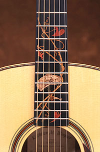 Luthier Kathy Wingert, Custom Acoustic Guitars - Jimmi Wingert Inlay Artist