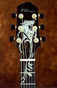 Luthier Kathy Wingert, Custom Acoustic Guitars - Jimmi Wingert Inlay Artist