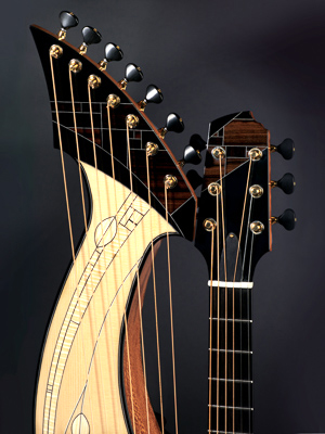 Kathy Wingert Custom Harp Guitar